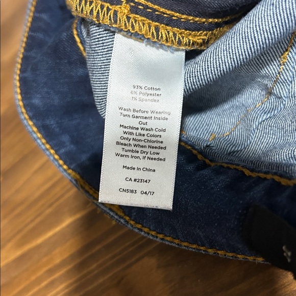 Talbots Dark Blue Button-Front denim jean Skirt size 10 - Picture 8 of 8